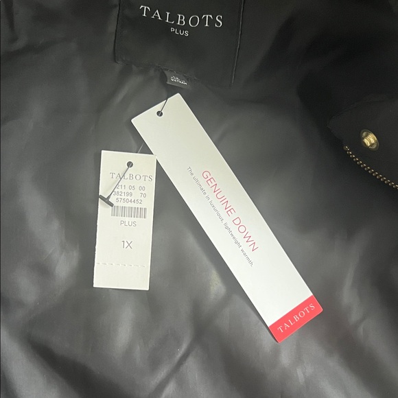 Talbots Black Vest with Gold Accents - Picture 4 of 12